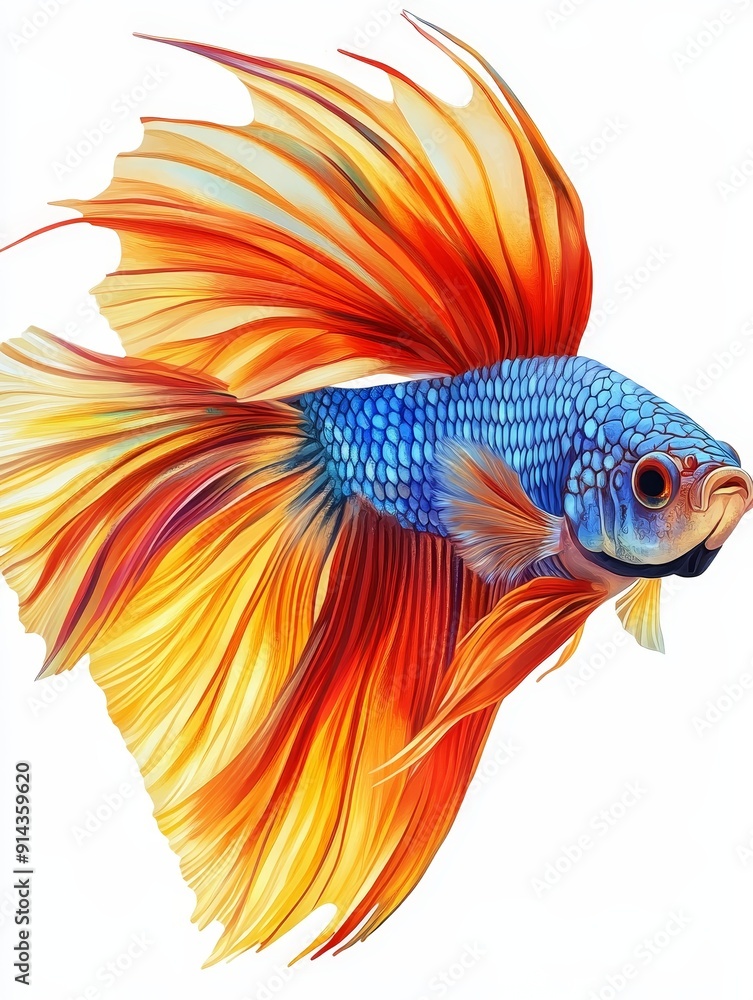 Colorful Siamese Fighting Fish Colorful Siamese Fighting Fish