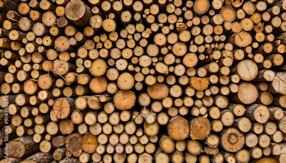 AI-generated image of wood materials for building construction AI-generated image of wood materials for building construction