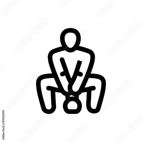 skull crushers fitness exercise arm line icon vector. skull crushers fitness exercise arm sign. isolated contour symbol black illustration