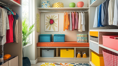 wardrobe with books