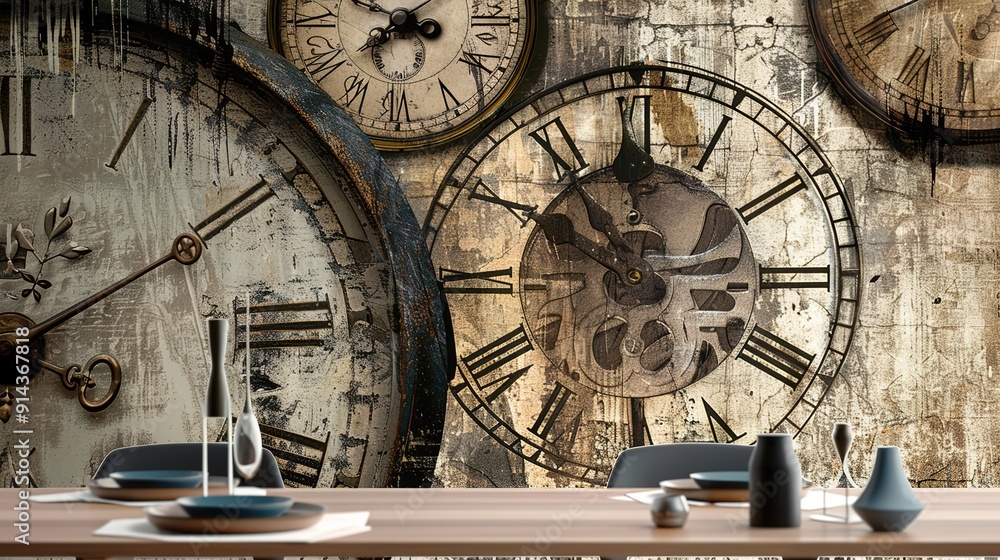 Obraz premium Clock wallpaper 