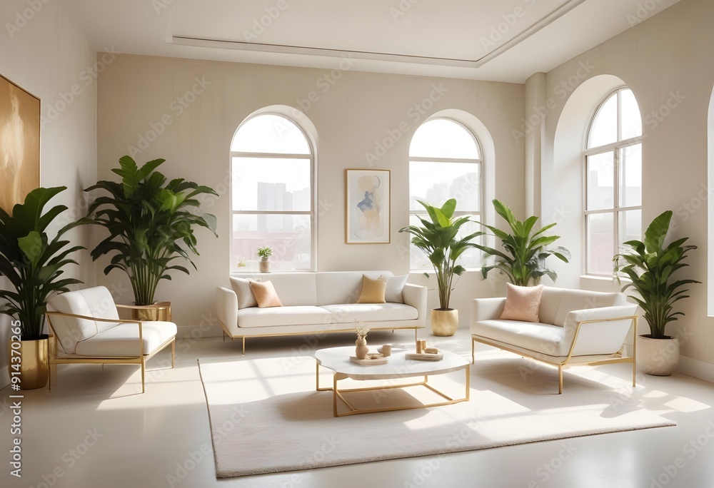 White and gold theme interior modern minimalism photo realism neww Style 3d Paints Doodle Illustration Deep View High Results 4k HD White and gold theme interior modern minimalism photo realism neww Style 3d Paints Doodle Illustration Deep View High Results 4k HD