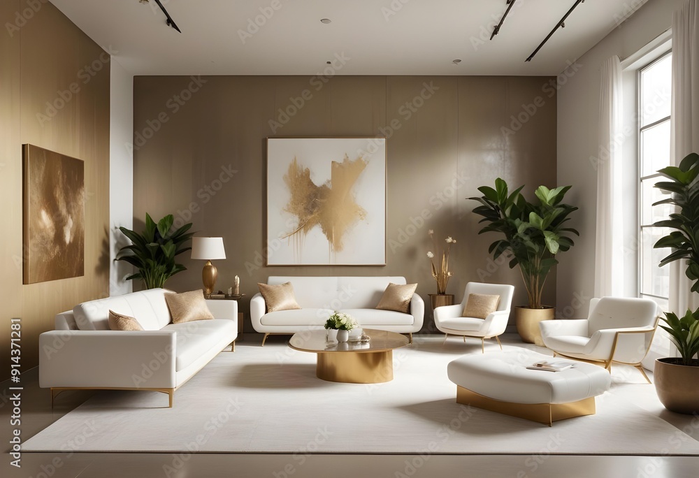White and gold theme interior modern minimalism photo realism neww Style 3d Paints Doodle Illustration Deep View High Results 4k HD White and gold theme interior modern minimalism photo realism neww Style 3d Paints Doodle Illustration Deep View High Results 4k HD