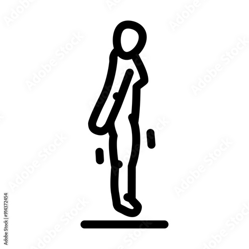 arnold press fitness exercise arm line icon vector. arnold press fitness exercise arm sign. isolated contour symbol black illustration