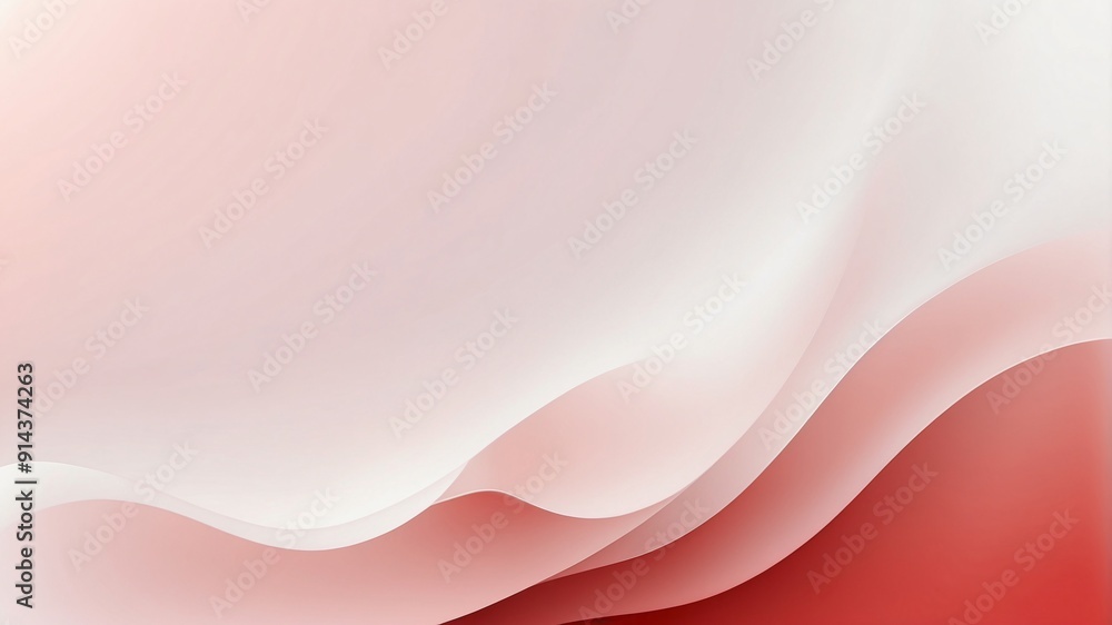 Abstract Red and White Wave Background Abstract Red and White Wave Background
