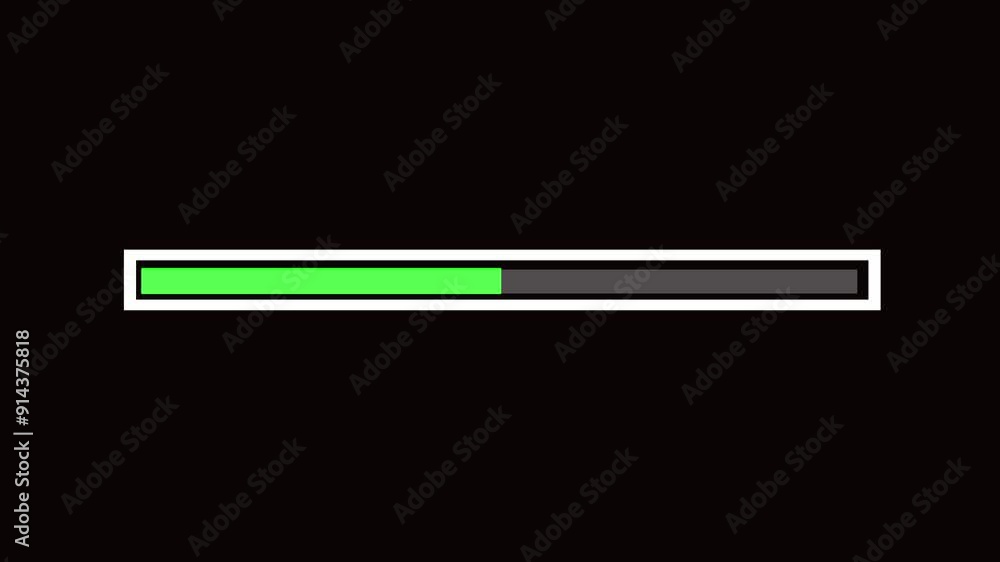 Green screen Loading bar downloading bar loading screen pixelated progress animation Loading Transfer Download 0-100%. Green screen Loading bar downloading bar loading screen pixelated progress animation Loading Transfer Download 0-100%.