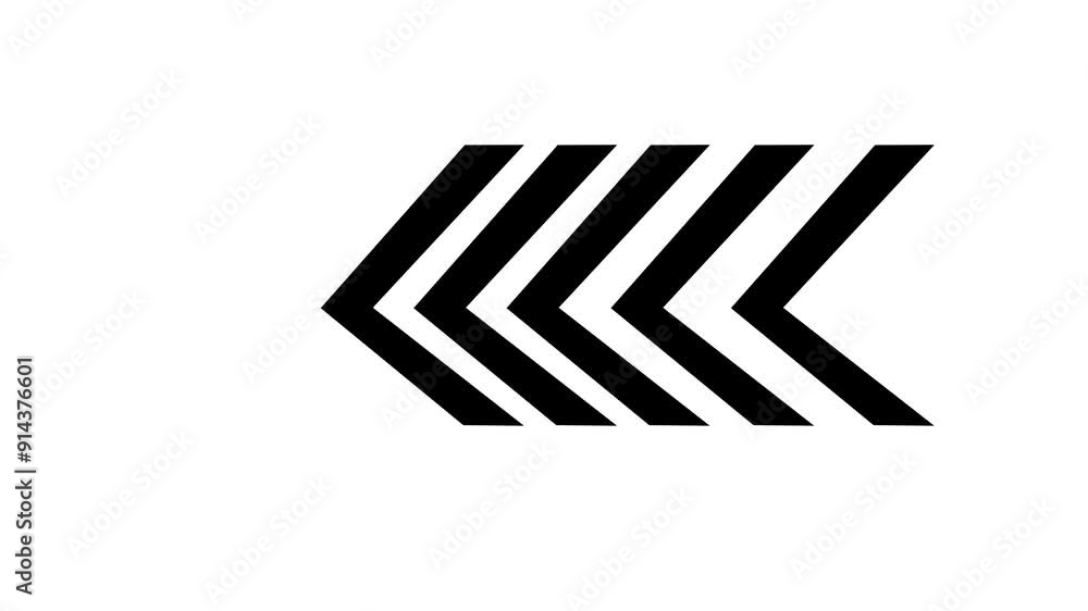 Direction concept , black arrow icon, arrows indicates the direction of the overlay video layer. Direction concept , black arrow icon, arrows indicates the direction of the overlay video layer.
