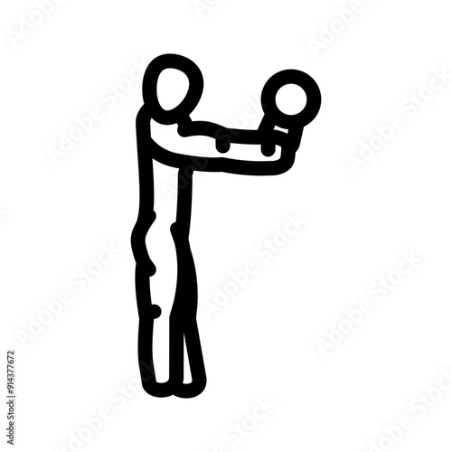 bulgarian split squats fitness exercise line icon vector. bulgarian split squats fitness exercise sign. isolated contour symbol black illustration