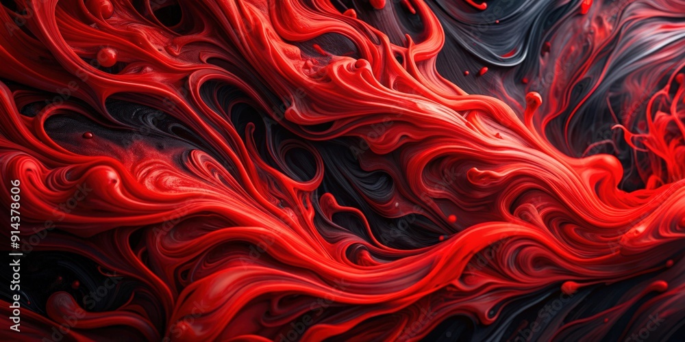 Red and black paint swirling together creating abstract patterns , art, vibrant, colorful, abstract, background, textured Red and black paint swirling together creating abstract patterns , art, vibrant, colorful, abstract, background, textured