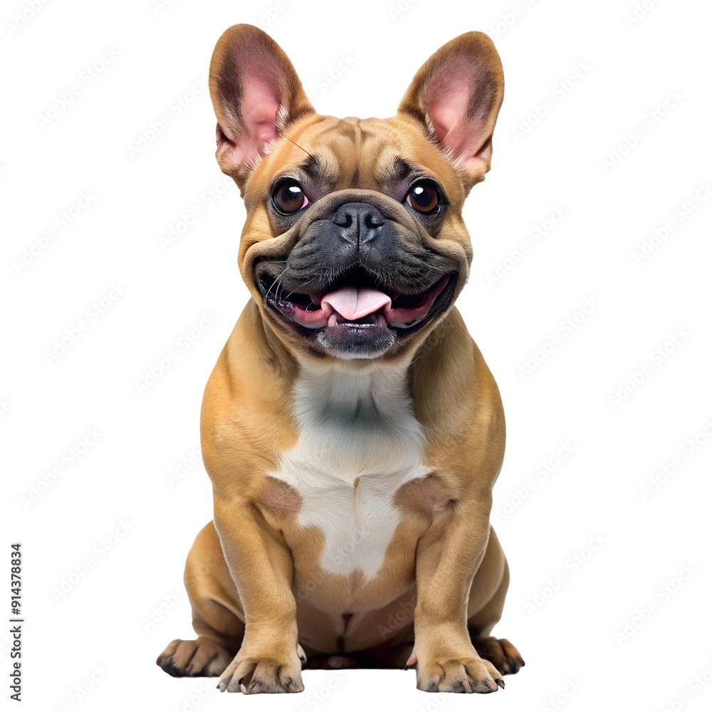 Fototapeta premium french bulldog puppy, Transparent background