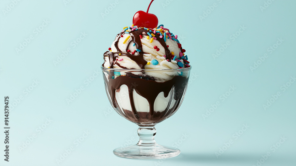 ice cream with chocolate in a cup on solid background ice cream with chocolate in a cup on solid background