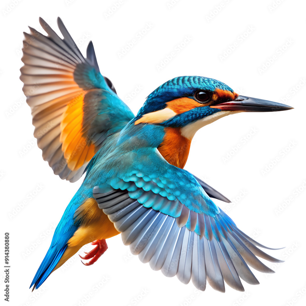 Obraz premium kingfisher bird, Transparent background