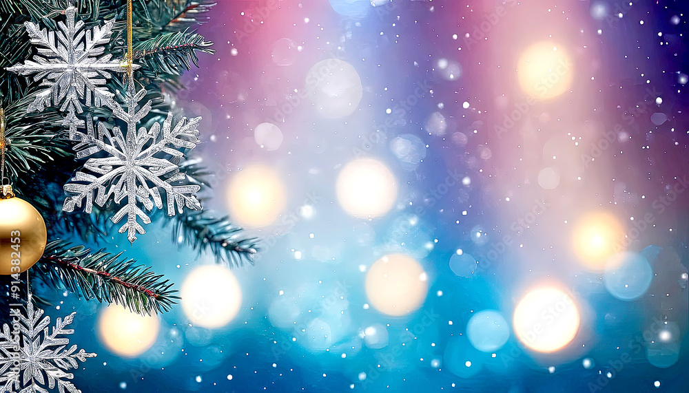 Beautiful glowing background with Christmas and New Year decorations and colorful balls. Christmas New Year fairytale mood. Christmas New Year winter home fairytale holiday.
Beautiful glowing background with Christmas and New Year decorations and colorful balls. Christmas New Year fairytale mood. Christmas New Year winter home fairytale holiday.