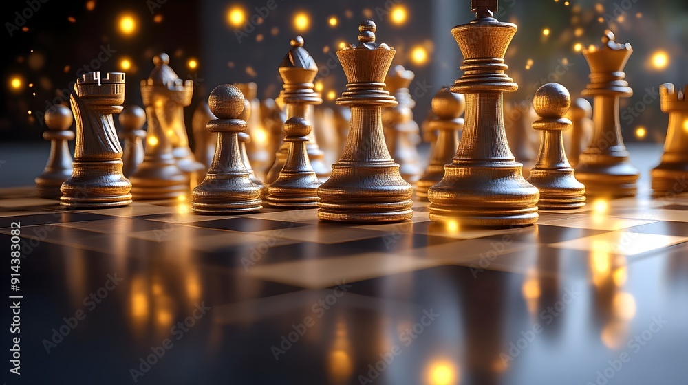 Intense 3D Clay Chess Competition Showcasing Strategic Business Concepts in Executive Boardroom Setting Intense 3D Clay Chess Competition Showcasing Strategic Business Concepts in Executive Boardroom Setting