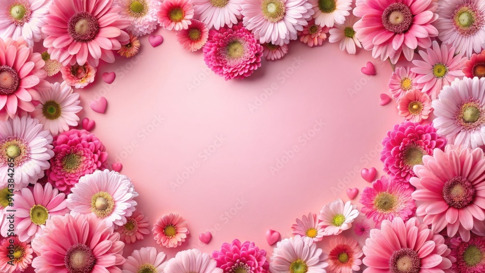 Valentine card featuring a pink flower frame, valentine, card, pink, flower, frame, love, romance, holiday, celebration Valentine card featuring a pink flower frame, valentine, card, pink, flower, frame, love, romance, holiday, celebration