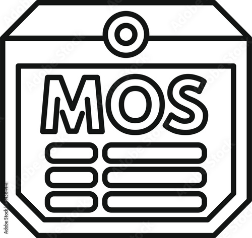 Line art icon of a military occupational specialty scale being used to determine job suitability