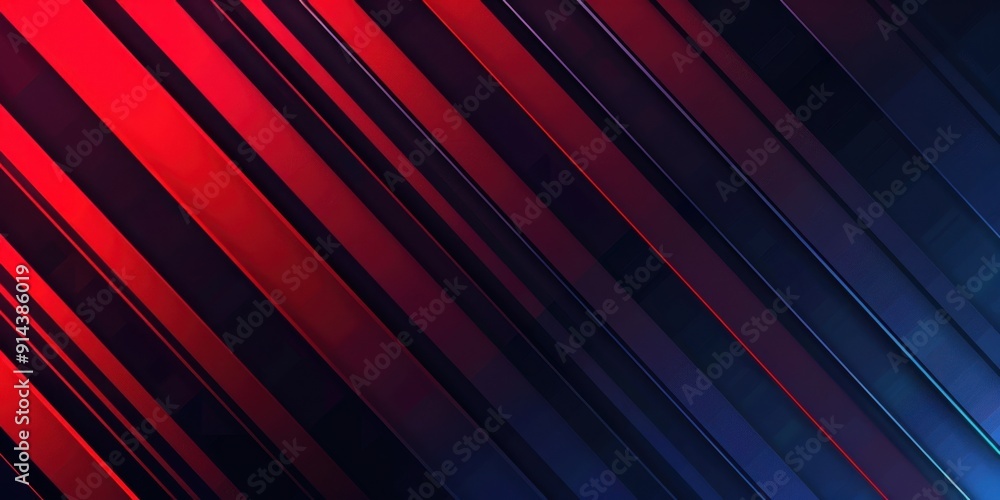 Red and blue vector background with diagonal lines, in the flat design style with simple shapes, dark navy gradient background Generative AI Red and blue vector background with diagonal lines, in the flat design style with simple shapes, dark navy gradient background Generative AI