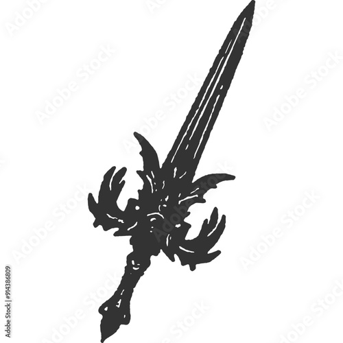 Imperious Vengeance Vintage Illustration Vector