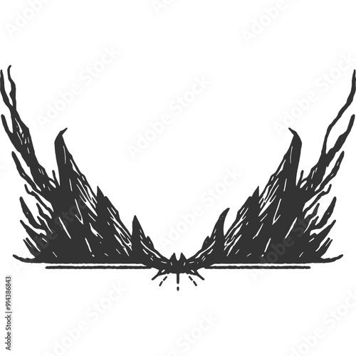 Imperious Vengeance Vintage Illustration Vector