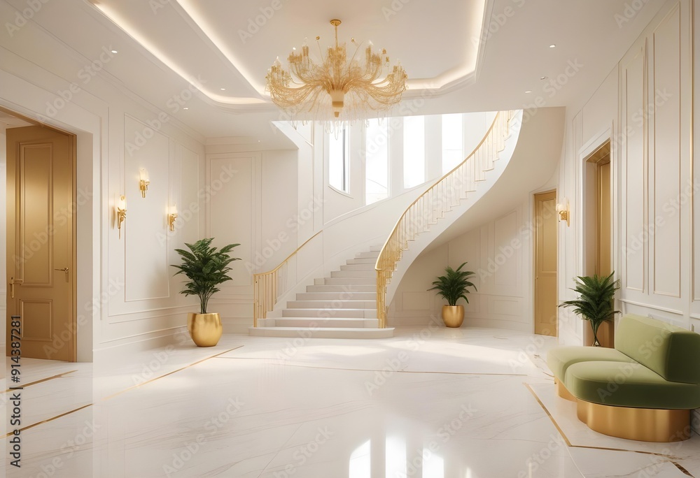 White and gold theme interior modern minimalism photo realism neww Style 3d Paints Doodle Illustration Deep View High Results 4k HD White and gold theme interior modern minimalism photo realism neww Style 3d Paints Doodle Illustration Deep View High Results 4k HD