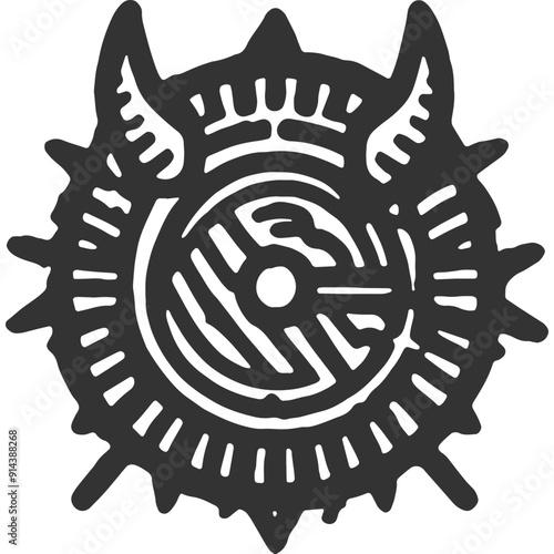 Godlike Ascendancy Vintage Illustration Vector