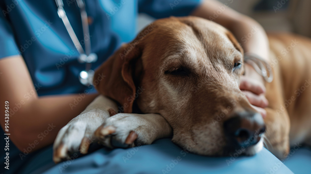 Dog in Veterinarian’s Hands, World Animal Day, Animal Rescue, Shelter Care, and Pet Health Dog in Veterinarian’s Hands, World Animal Day, Animal Rescue, Shelter Care, and Pet Health