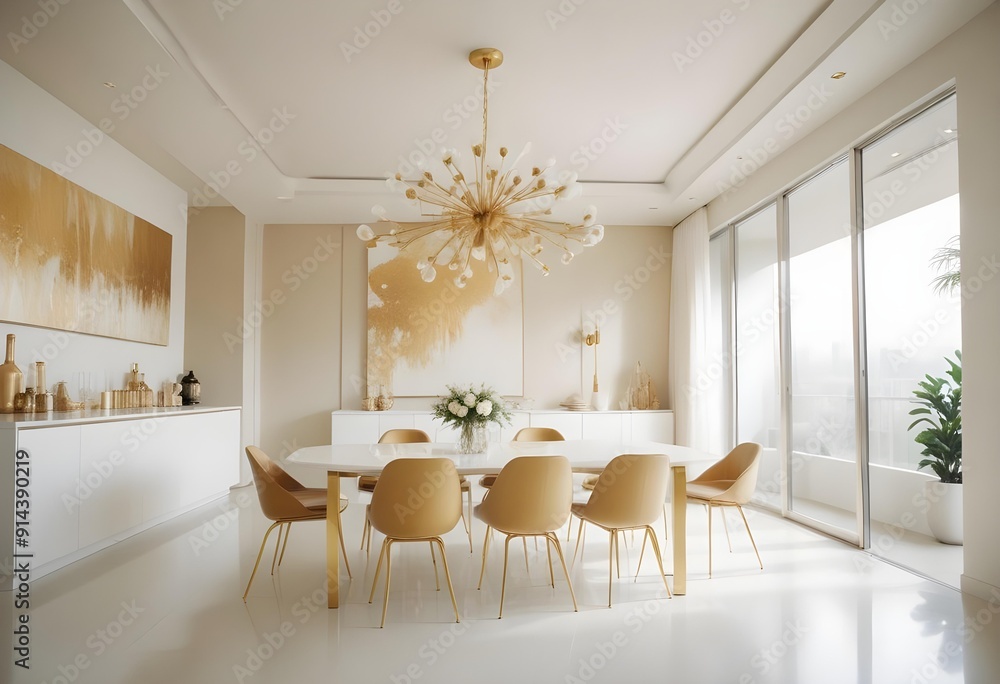 White and gold theme interior modern minimalism photo realism neww Style 3d Paints Doodle Illustration Deep View High Results 4k HD White and gold theme interior modern minimalism photo realism neww Style 3d Paints Doodle Illustration Deep View High Results 4k HD