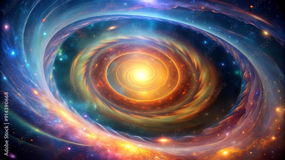 Celestial Helix: A Tapestry of Cosmic Hues AI generated Celestial Helix: A Tapestry of Cosmic Hues AI generated