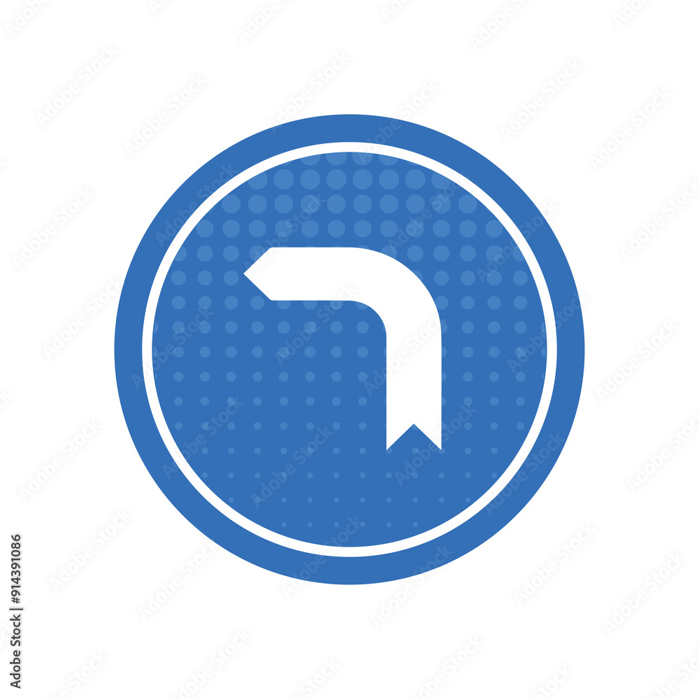 turn left sign information vector turn left sign information vector