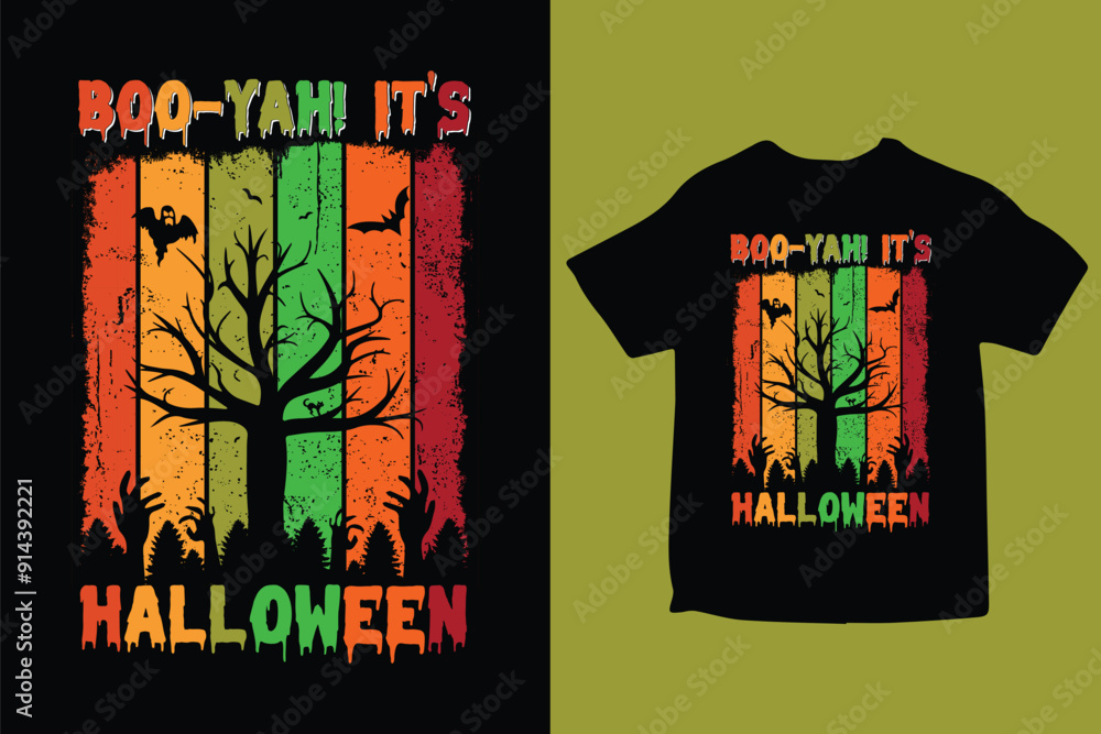 Fototapeta premium Halloween T-Shirt Design