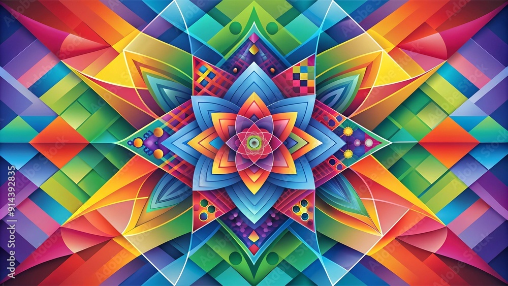 Abstract Symphony of Colors Generative AI Abstract Symphony of Colors Generative AI