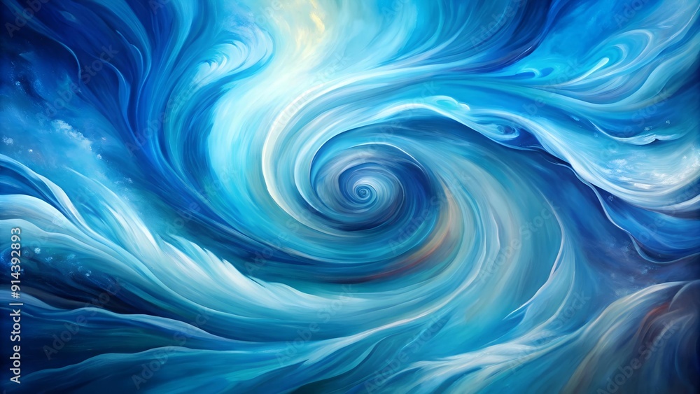 Abstract Blue Swirls: A Symphony of Color and Motion Generative AI Abstract Blue Swirls: A Symphony of Color and Motion Generative AI