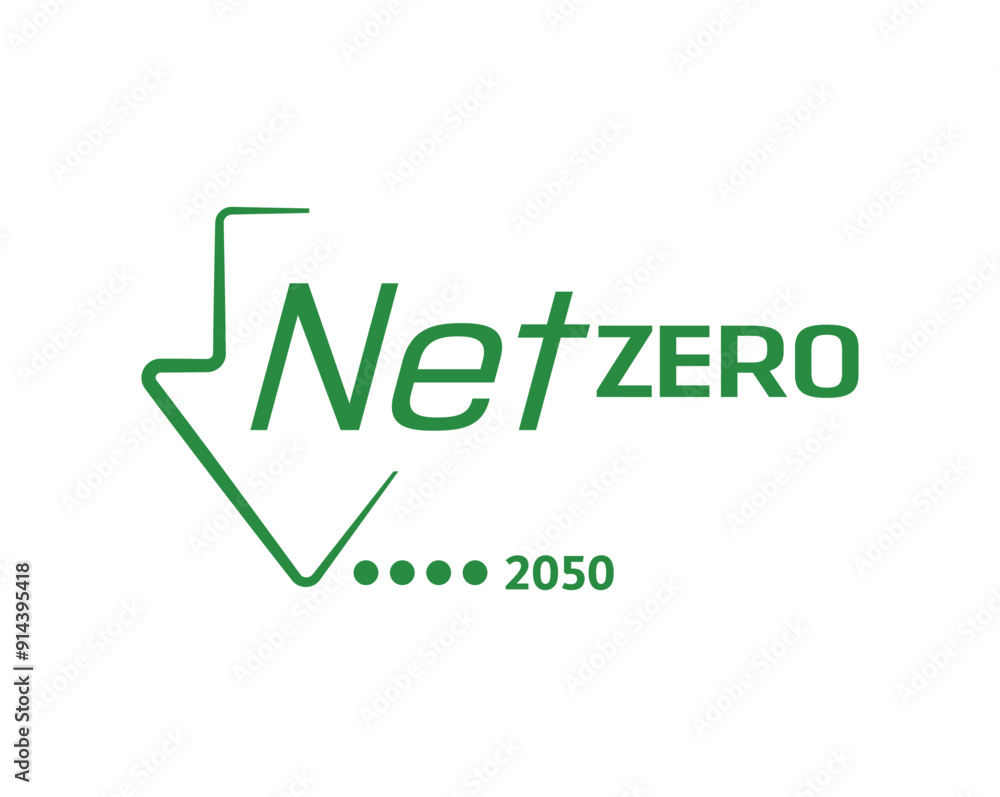 net zero text information sign net zero text information sign