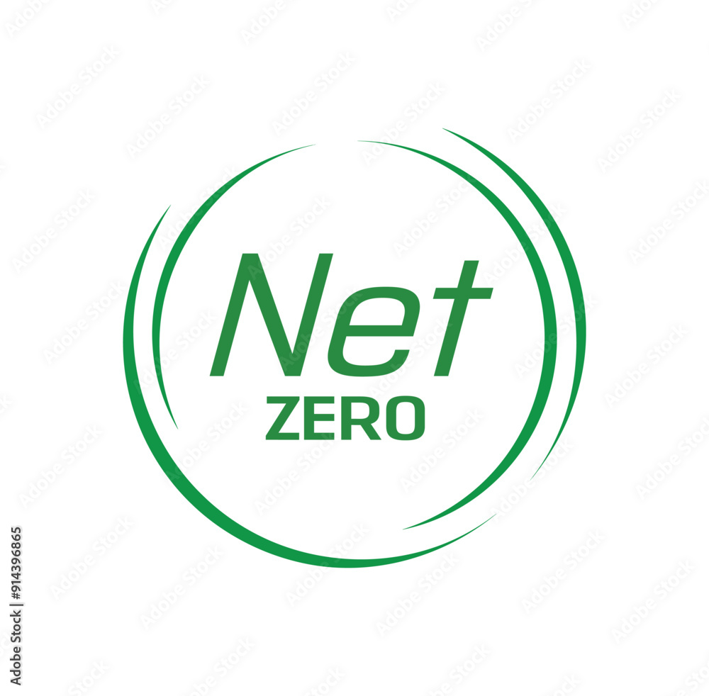 net zero text information sign net zero text information sign