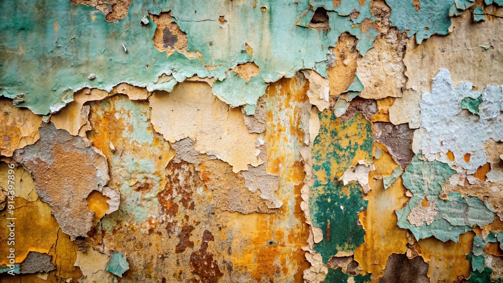 Abstract Peeling Paint Texture A Colorful Tapestry of Time, texture , background , weathered , paint Abstract Peeling Paint Texture A Colorful Tapestry of Time, texture , background , weathered , paint