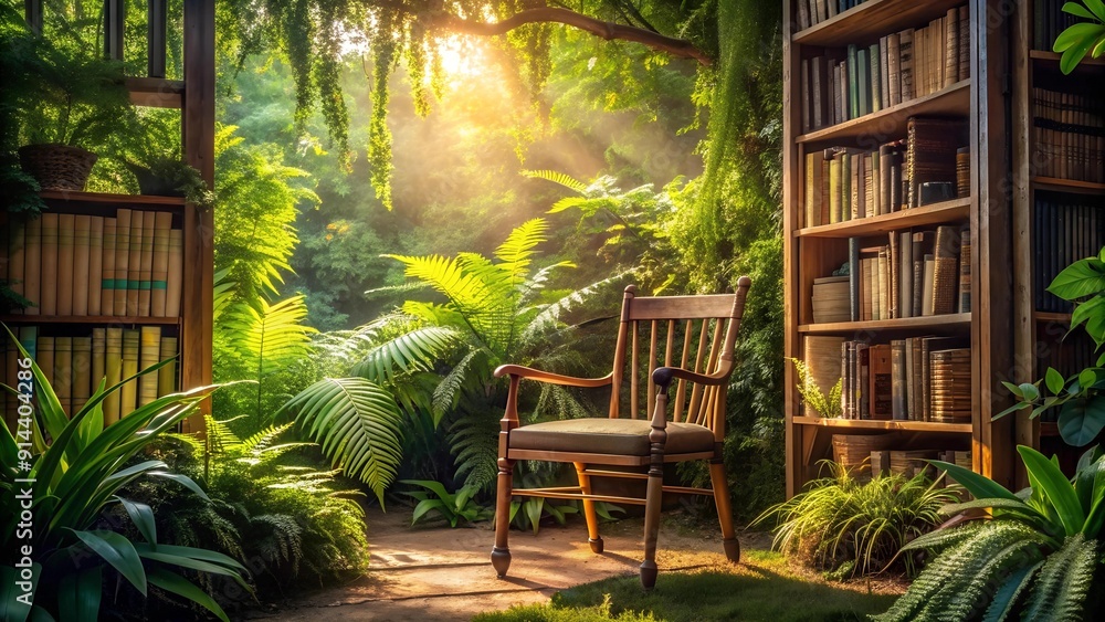 Whispers of the Wild: A Botanical Reading Retreat with a Rustic Charm AI Generated Whispers of the Wild: A Botanical Reading Retreat with a Rustic Charm AI Generated
