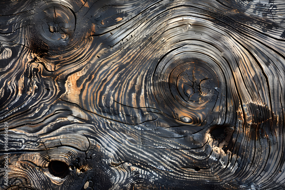Intricate Wooden Textures: Close-Up Study of Natural Grain, Cracks and Knotholes on a Weathered Surface Intricate Wooden Textures: Close-Up Study of Natural Grain, Cracks and Knotholes on a Weathered Surface