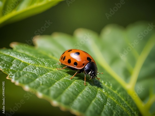 ladybug on leaf