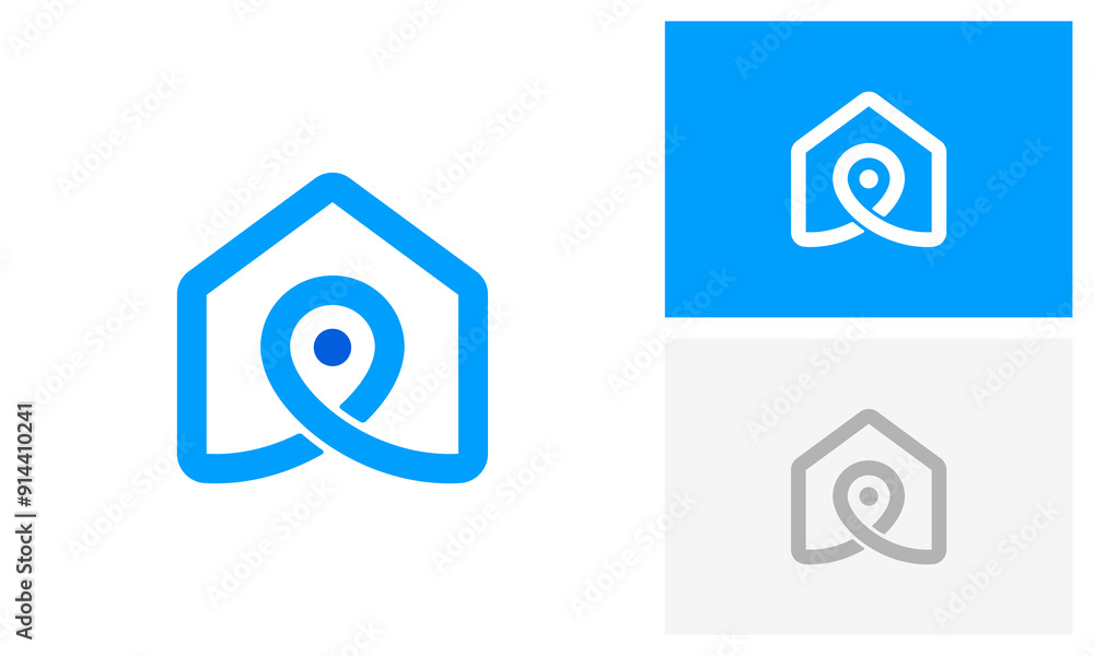 Home location logo design Home location logo design