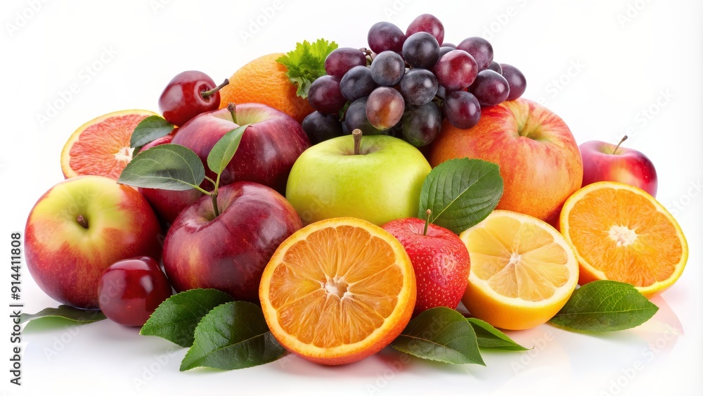 Fresh Fruit Medley Apples, Oranges, Grapes, and Lemons, fruit , healthy , organic Fresh Fruit Medley Apples, Oranges, Grapes, and Lemons, fruit , healthy , organic