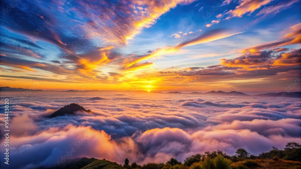 Romantic and beautiful sky with sea of clouds, romantic, beautiful, sky, clouds, sea, serene, peaceful, tranquil, nature Romantic and beautiful sky with sea of clouds, romantic, beautiful, sky, clouds, sea, serene, peaceful, tranquil, nature