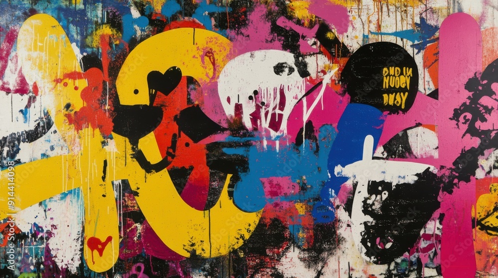 Obraz premium graffiti on the wall