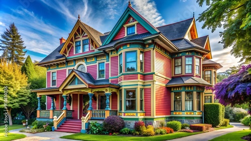 A Symphony of Colors: Revitalizing a Historic Victorian Home with Vibrant Hues generative AI