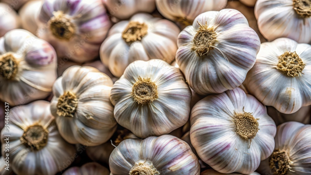 A close up of a bunch of heads of garlic, garlic, spices, culinary, cooking ingredient, flavor, seasoning, bulb, organic A close up of a bunch of heads of garlic, garlic, spices, culinary, cooking ingredient, flavor, seasoning, bulb, organic