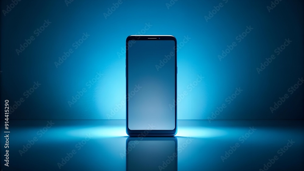 The Unseen Child: A World of Blue and Grey  Generative AI