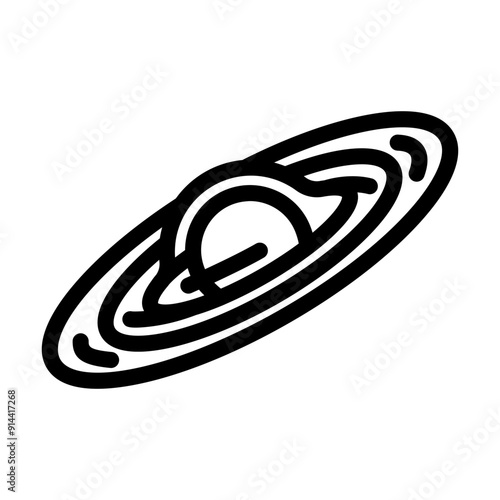 black holes unsolved mystery line icon vector. black holes unsolved mystery sign. isolated contour symbol black illustration
