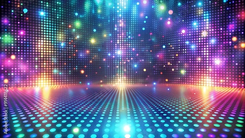 Wallpaper Mural Neon Dreams: A Holographic Party Invitation  AI generated Torontodigital.ca