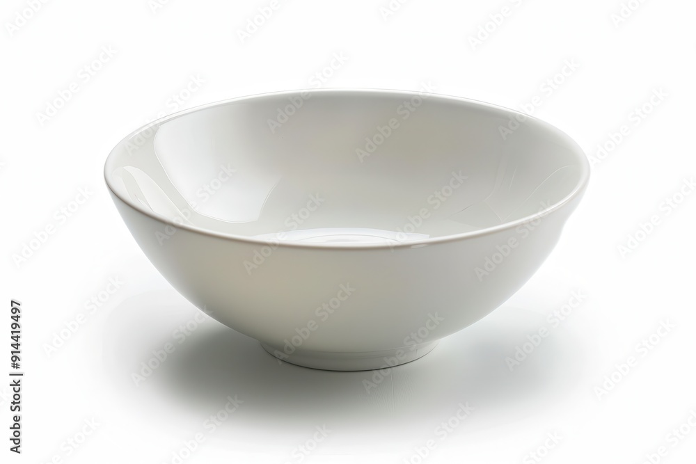 Ceramic Bowl. Empty Dish Isolated on Clean White Background Ceramic Bowl. Empty Dish Isolated on Clean White Background