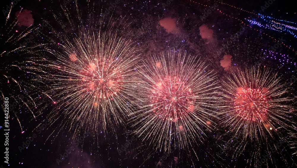 Fototapeta premium Fireworks display in Liuyang, Changsha, Hunan, China