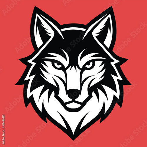 Wolf Logo Vector Illustration. wolf head mascot, wolf head vector, EPS 10.